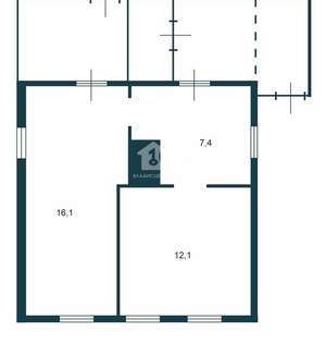 Дом 36м², 1-этажный, участок 3 сот.