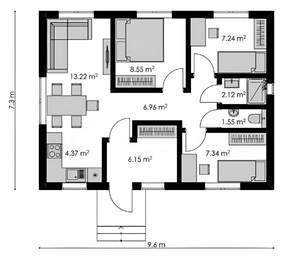 Дом 70м², 1-этажный, участок 5 сот.