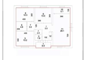 Дом 106м², 1-этажный, участок 6 сот.