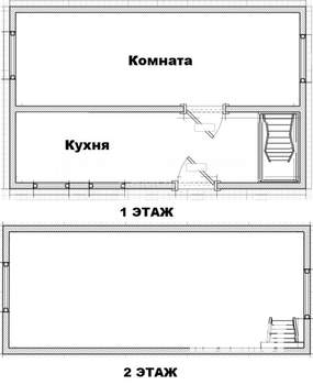 Дом 44м², 2-этажный, участок 6 сот.