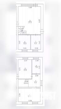 Таунхаус 104м², 2-этажный, участок 4 сот.