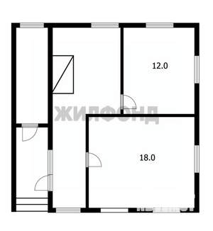 Дом 64м², 1-этажный, участок 7 сот.