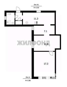Дом 54м², 1-этажный, участок 5 сот.