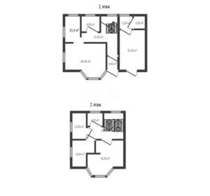 Дом 187м², 2-этажный, участок 7 сот.