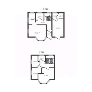 Дом 187м², 2-этажный, участок 7 сот.