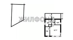 Дом 40м², 1-этажный, участок 9 сот.