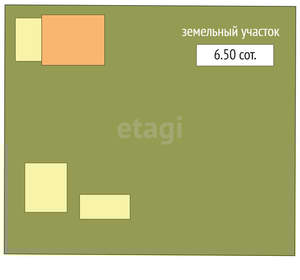 Дом 36м², 2-этажный, участок 7 сот.