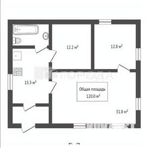 Дом 120м², 2-этажный, участок 6 сот.