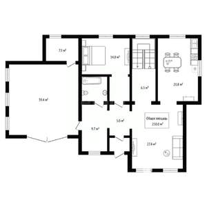 Дом 250м², 2-этажный, участок 12 сот.