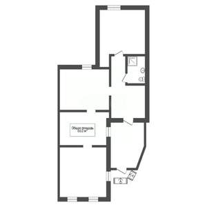 Дом 66м², 1-этажный, участок 5 сот.