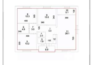 Дом 106м², 1-этажный, участок 6 сот.