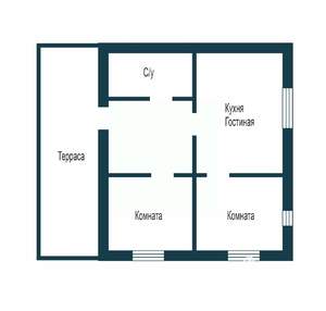 Дом 36м², 1-этажный, участок 7 сот.