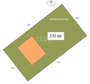 Дом 70м², 2-этажный, участок 4 сот.