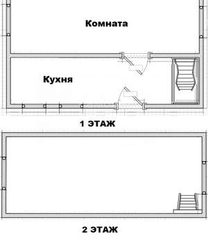 Дом 44м², 2-этажный, участок 6 сот.