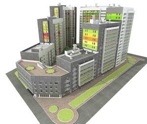 Дом 31м&sup2;, 19-этажный, на длительный срок, 