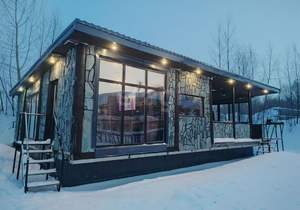 Дом 100м&sup2;, 1-этажный, на длительный срок, 