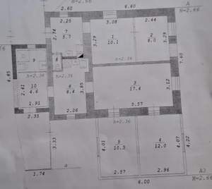 Дом 80м&sup2;, 1-этажный, участок 6 сот.  