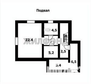 Дом 160м&sup2;, 3-этажный, участок 6 сот.  