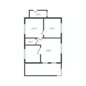 Дом 86м&sup2;, 1-этажный, участок 5 сот.  