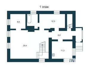 Дом 176м&sup2;, 2-этажный, участок 8 сот.  
