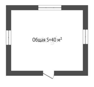 Дом 40м², 2-этажный, участок 6 сот.  