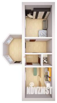 Дом 65м², 1-этажный, участок 6 сот.  