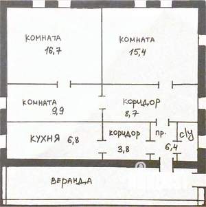 Дом 68м², 2-этажный, участок 6 сот.  