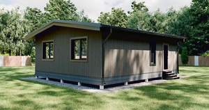 Дом 65м&sup2;, 1-этажный, участок 6 сот.  