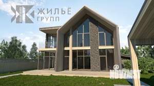 Коттедж 201м², 2-этажный, участок 15 сот.  