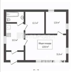 Дом 120м², 2-этажный, участок 11 сот.  