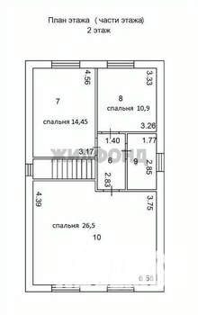 Дом 163м², 2-этажный, участок 6 сот.  
