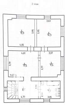 Коттедж 315м&sup2;, 2-этажный, участок 12 сот.  