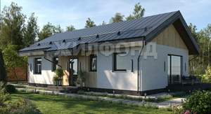 Дом 100м&sup2;, 2-этажный, участок 5 сот.  