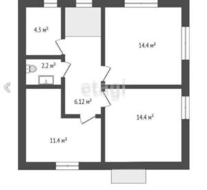 Дом 140м², 2-этажный, участок 7 сот.  