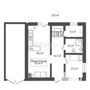 Дом 356м², 2-этажный, участок 9 сот.  