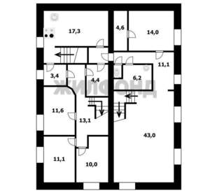 Дом 717м², 2-этажный, участок 6 сот.  