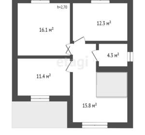 Дом 148м², 2-этажный, участок 6 сот.  