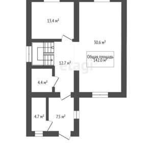 Дом 142м&sup2;, 2-этажный, участок 5 сот.  