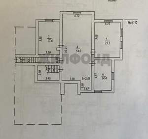 Дом 439м², 2-этажный, участок 10 сот.  