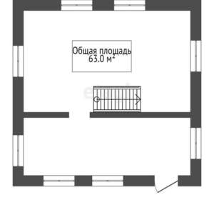 Дом 63м², 3-этажный, участок 5 сот.  