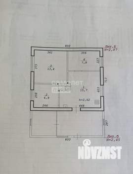 Дом 44м&sup2;, 1-этажный, участок 6 сот.  