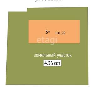 Дом 101м&sup2;, 2-этажный, участок 4 сот.  