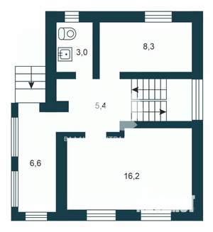 Дом 103м², 2-этажный, участок 5 сот.  