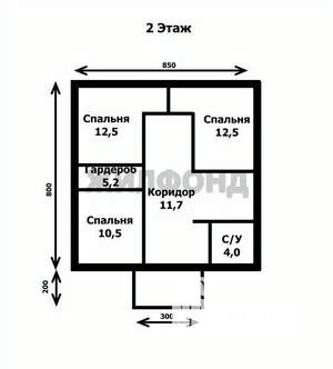 Дом 136м², 2-этажный, участок 6 сот.  