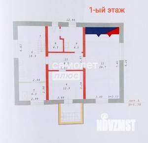 Коттедж 208м&sup2;, 2-этажный, участок 10 сот.  