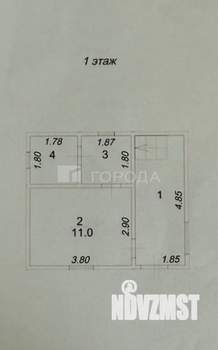 Дом 46м², 2-этажный, участок 7 сот.  