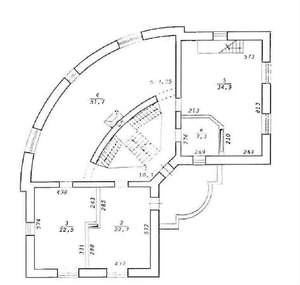 Дом 456м&sup2;, 3-этажный, участок 10 сот.  