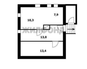 Дом 95м&sup2;, 2-этажный, участок 6 сот.  