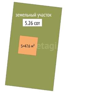 Дом 48м², 1-этажный, участок 5 сот.  