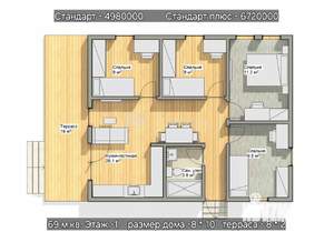 Дом 40м², 2-этажный, участок 12 сот.  